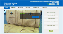 Desktop Screenshot of metroupholstery.com